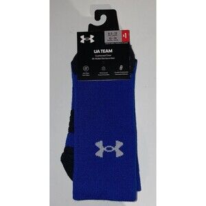 Under Armour Team Crew Socks Royal Blue Size L 8.5-13 NEW